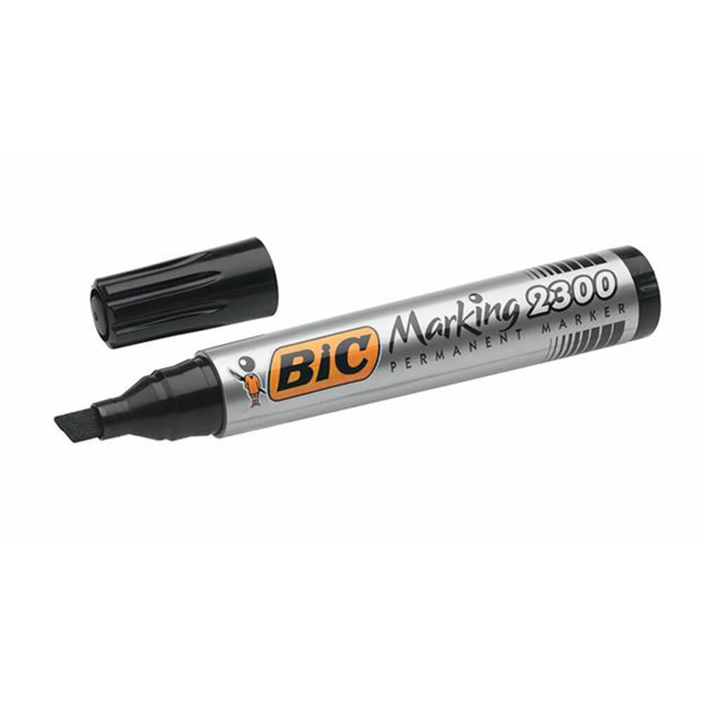  Bic Permanentmarker mit Keilspitze, 12 Stück (3,1–5,3 mm)