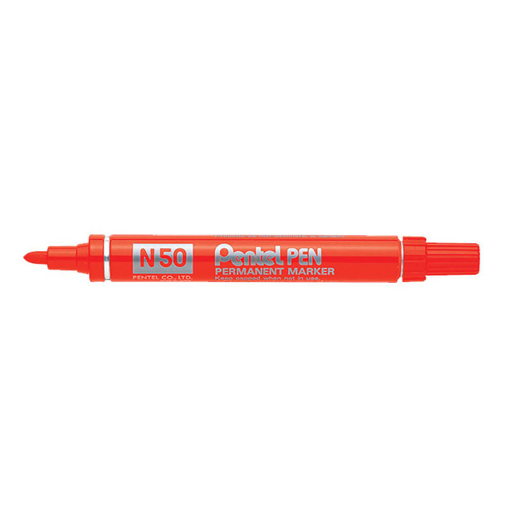 Pentel N50 Bullet Tip Permanent markør 12 stk