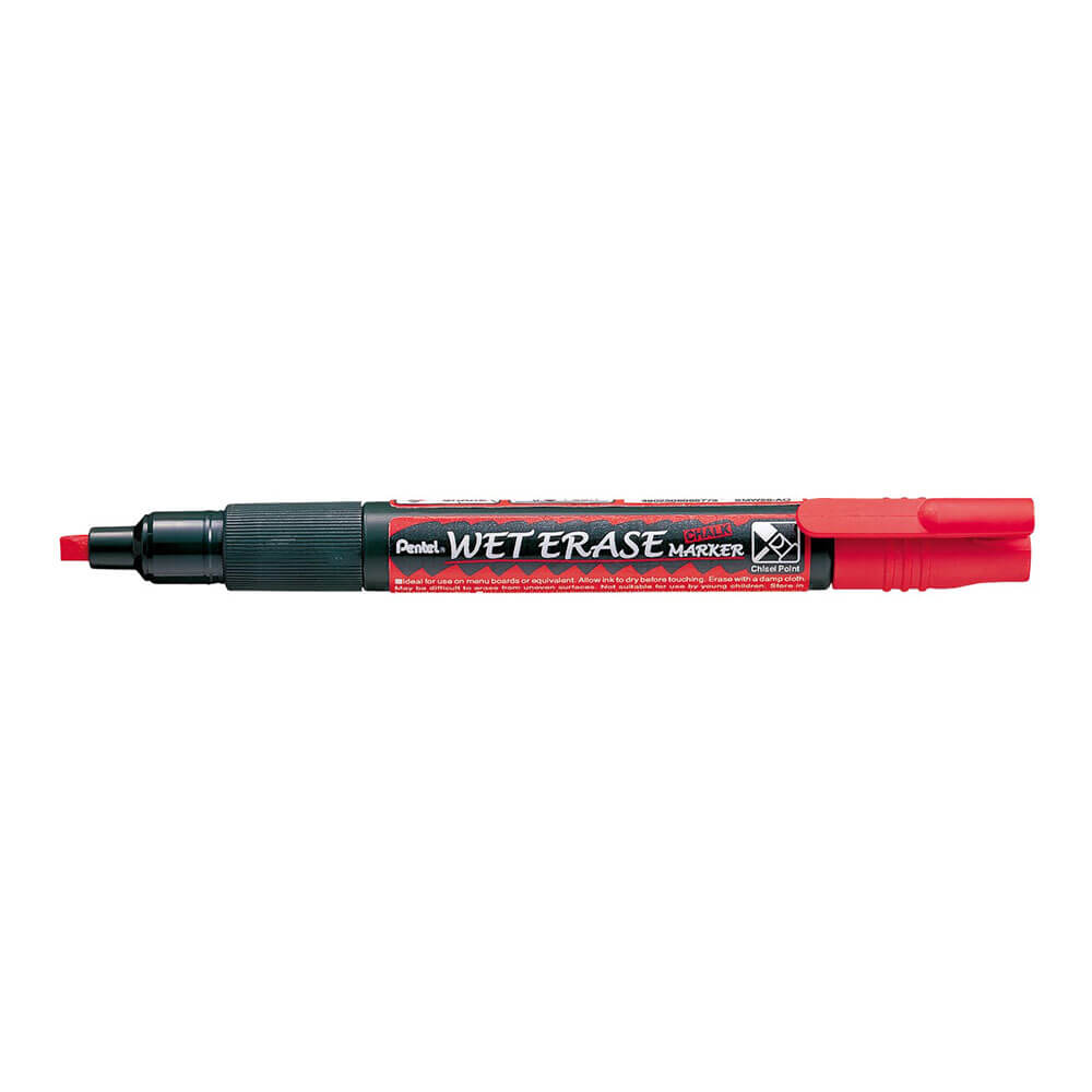 Pentel de 3 mm Ebasado húmedo Marcador de tiza de punta reversible 12pk