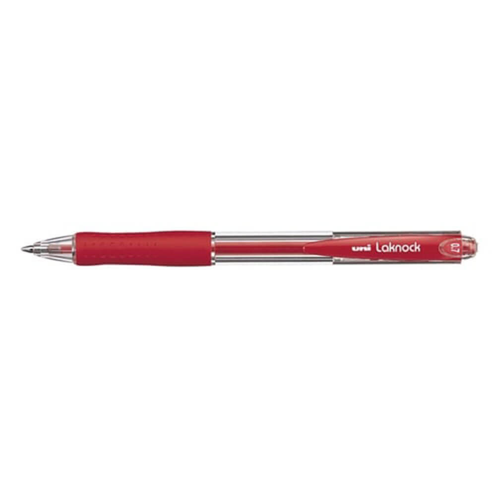 Uni Laknock Pen de bolígrafo retráctil 12pcs (amplio)