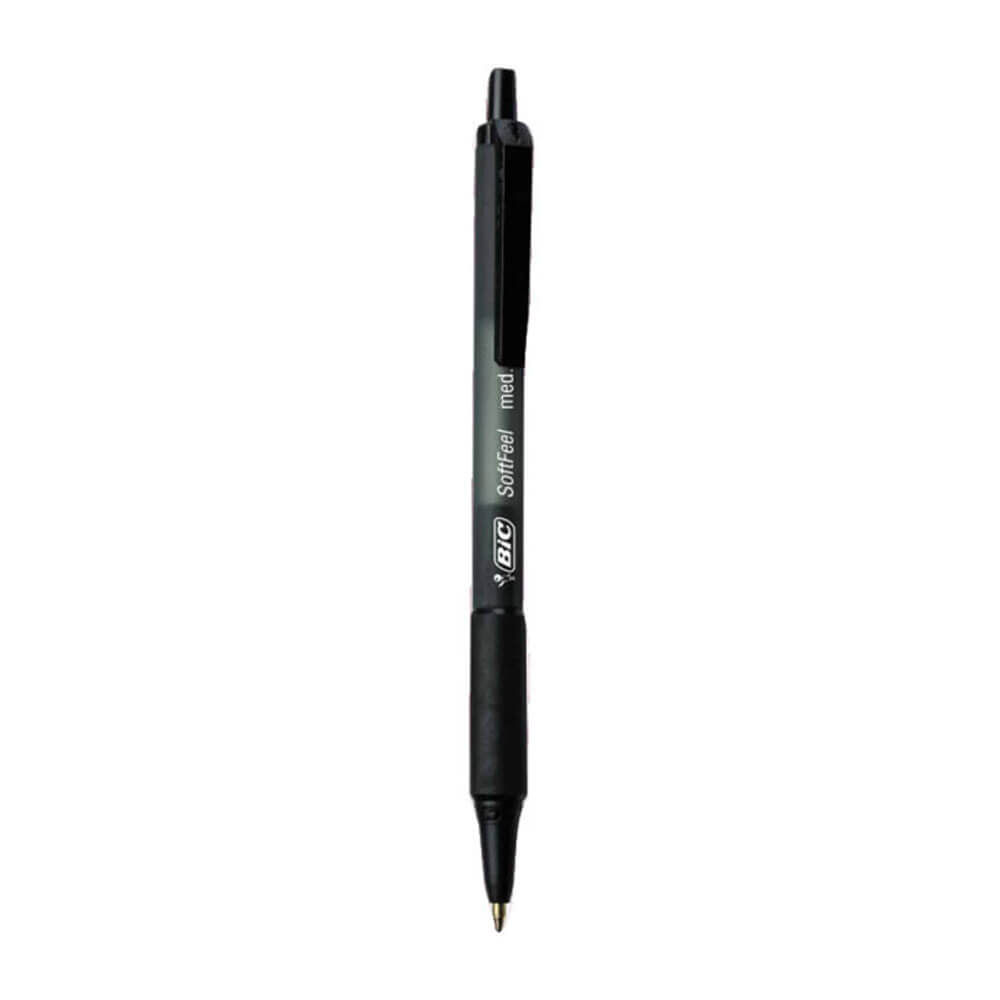 BIC Soft Feel Rettractable Pen (boîte de 12)